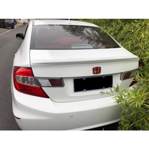 2012-2014 High quality ABS material for Honda Civic car spoiler primer DIY color car beautification car rear wing spoiler