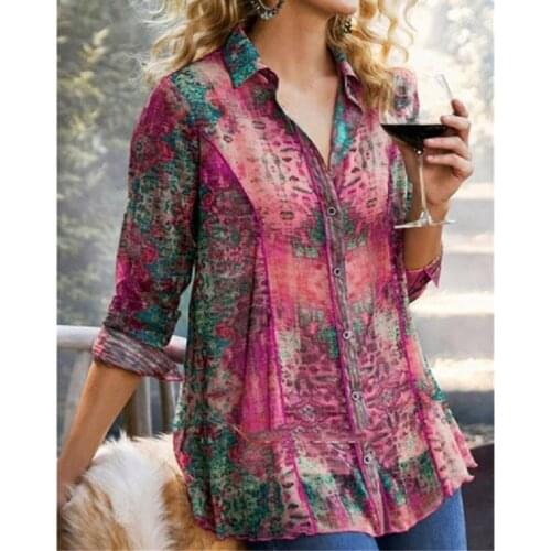 2021 New Fall WomenS Casual Loose Shirt Streetwear Fashion Tops T-Shirt Female Summer Clothes For Women Turn-Down Collar