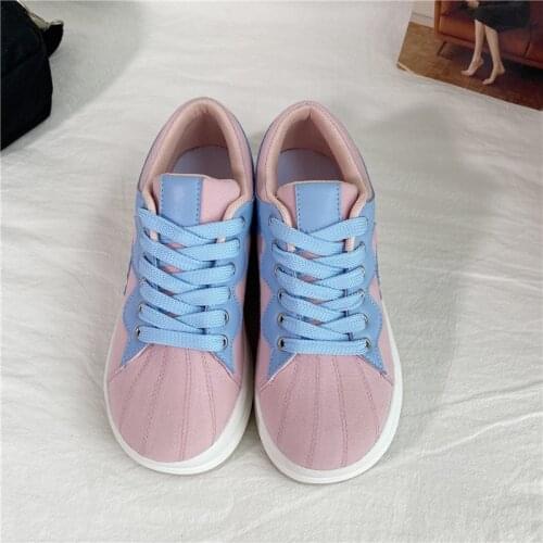 New Loli Harajuku Casual Women Sneakers Love Leisure Anime Student Sports Lolitas Shoes Platform Kawaii Cosplay Sneaker Cute Cos