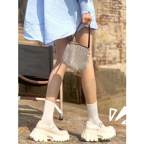 Women Japanese Style Vintage Soft Sister Girls High Heels Waterproof Platform College Student Costume Shoe Chaussure Femme Pumps