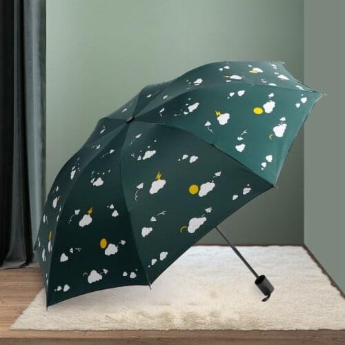 MLGB Creative Umbrella Paper Airplane Folding Umbrella Sunscreen Umbrella Sunny Umbrella Black Plastic Anti UV Umbrella