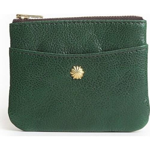 2021 Hot Genuine Leather Mens Wallet Handmade Coin Purse Holder Brand Wallet Case