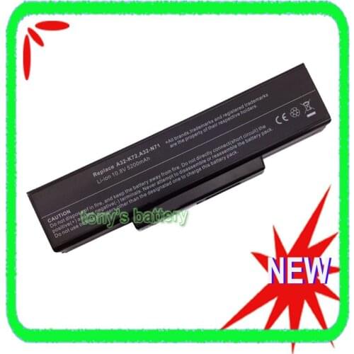 6Cell A32-K72 A32-N71 Battery For ASUS A72 A72D A72J A72JR K72 K72D K72F K72J K72Q K72S X77 X77J X77JQ N71 Laptop