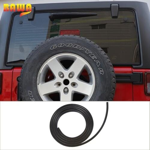 BAWA General Accessories Tailgate Glass Water Retaining Strip for Jeep Wrangler JK JL TJ Car accessories 202cm