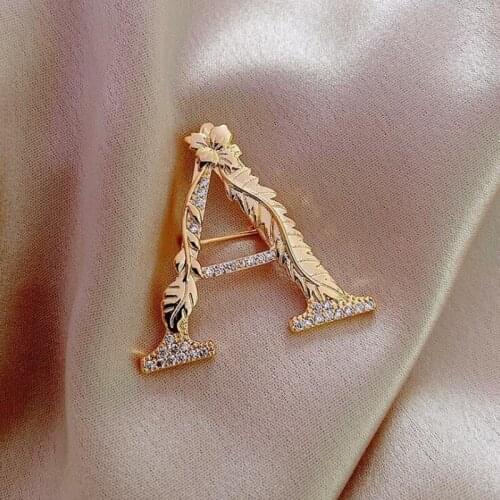 Timlee X163 New Personality Simple Letter Alloy Brooch Pins,Fashion Jewelry Wholesale