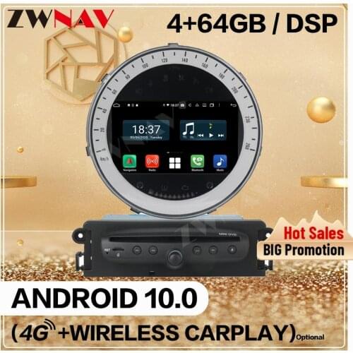 DSP Carplay 4+64G Android Car DVD Player Multimedia For BMW MINI 2006 2007 2008-2013 GPS Navi Auto Audio Radio Stereo Head Unit