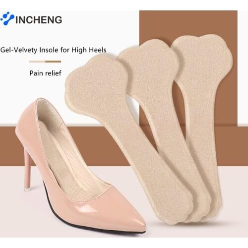 Gel Insoles Inserts High-heeled Shoes Sandals Women Pad Comfortable Self-adhesive Soft Invisible Wear-resistant Adjustable Size