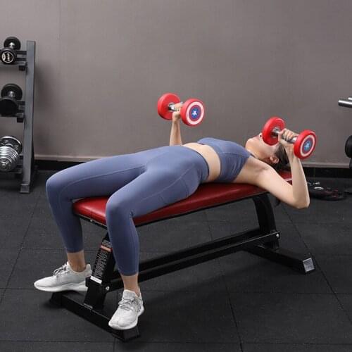 Fitness Chair Commercial Dumbbell Bench Home Bench Press Fitness Equipment Flat Bench Multifunctional Weightlifting Bed