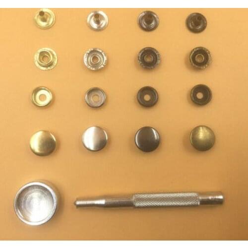 Metal snap. fastener metal buttons Rivet clasp brass Snap fastener snap button down jacket buttons 10/12/15/17/20mm
