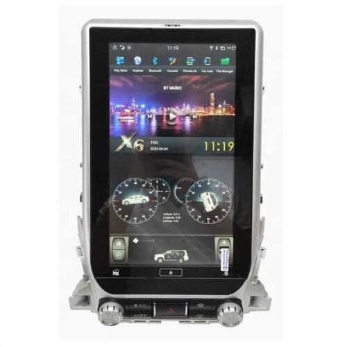 Newnavi 14 inch vertical car video player PX6 plug&play Tesla style android car radio for Toyota Land cruiser LC200 2018-2020