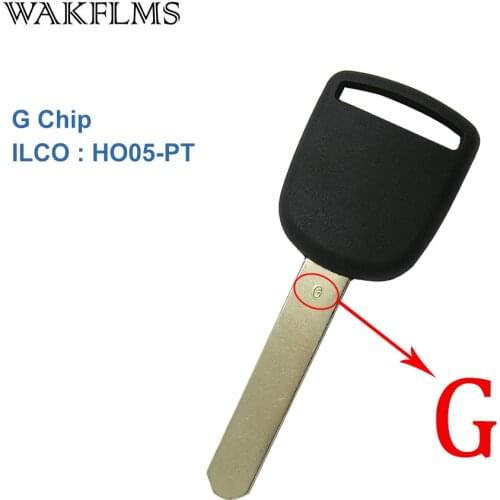 2 PCS New Transponder Key for Honda Accord Civic CRV Fit HR-V Accord Crosstour G Chip Dot Ignition ILCO:HO05-PT No Mark