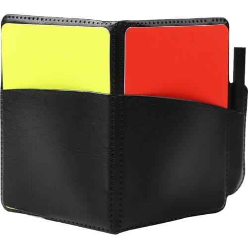 New Style High Quallity Convenient Portable Sport Football Soccer Referee Wallet Notebook with Red Card and Yellow Card#61881