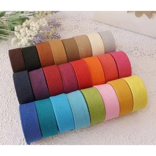 Wholesale price! 30mm, 1.18'' 12meter Diy candy color knitted ribbons belt canvas bag webbing, bag luggage ribbons