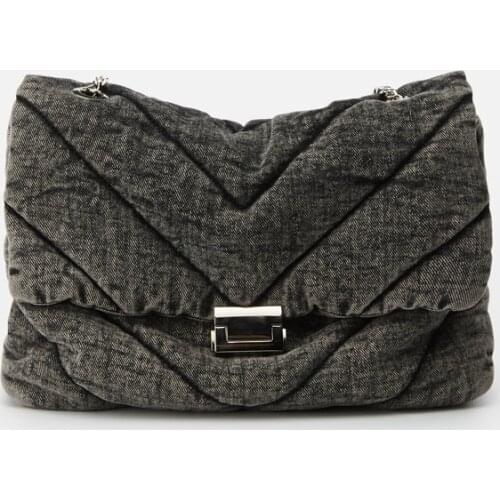 Luxury designer jeans bags women denim chain crossbody bag lady 2020 womens handbags shoulder messenger bags female big purse