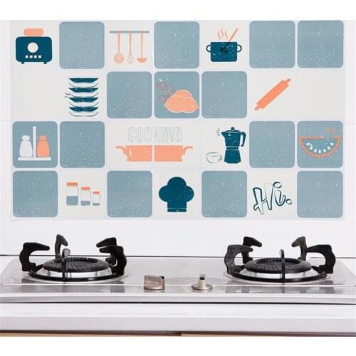 Greaseproof Sticker Self-adhesive Lampblack Paper Aluminum Foil Kitchen Protective Paper