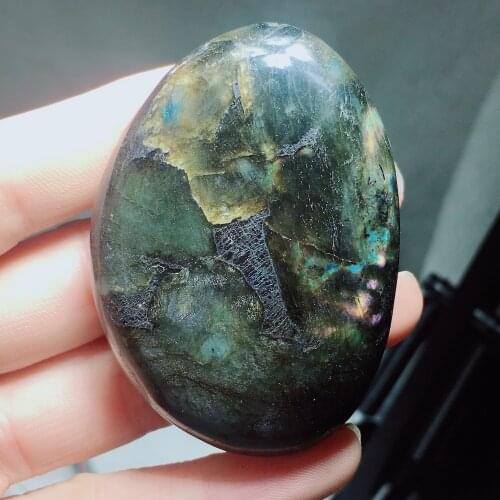 Labradorite heart