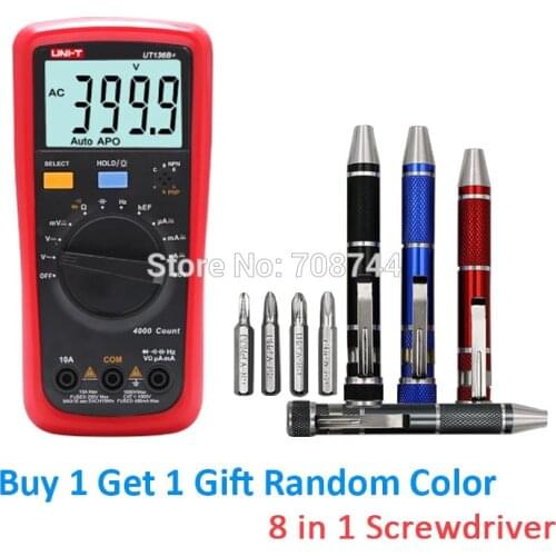 UNI-T UT136B+ Low Power Consumption Large LCD Dual Display Multimeter