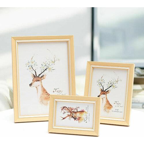 Vintage Chic Picture Frames Photo / Poster Frame Oak Large square