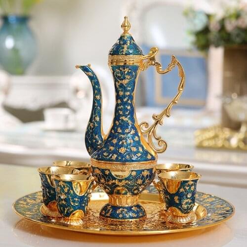 High-End Liquor Wine Set Antique Creative European-Style Gift Box Jin Wedding Birthday Gift Living Room Decoration