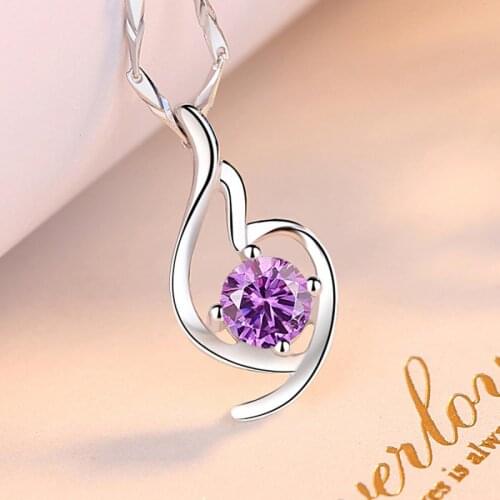 S999 Sterling Silver Necklaces Pendants for Women Simple Silver Pendant Clavicle Necklace Pendants Fine Jewelry Without Chain