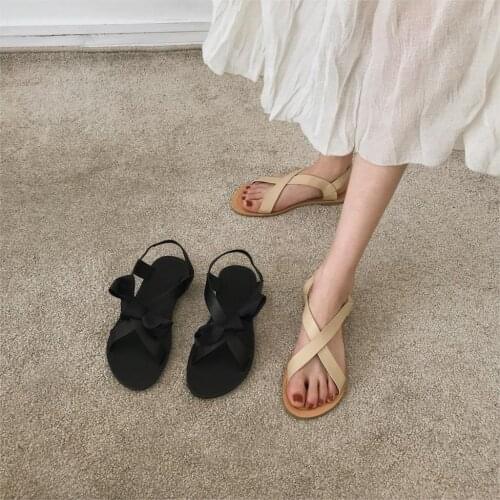 After 2019 Shoes Thong Sandals Sandals Fine With Strappy Cloth Simple Sandals