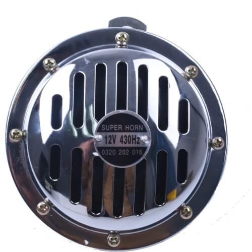 125mm Electric Air Horn 12V Loud Chrome Color Aluminum Coil Vehicles Cars Trucks Motorcycles for Kawasaki Z750 for ford F-150