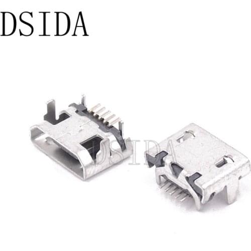 10pcs/lot Type B Micro USB Female Connector Jack Port Socket Connector Repair Parts