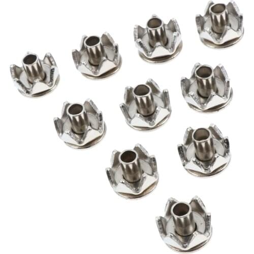 10pcs Replacement Spikes Cleats Ice Show Boots Cleats Studs Stainless Steel Traction Spikes