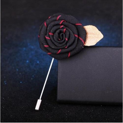 100Pcs/Lot Men Women Cute Romantic Neck Lapel Pin Brooch Handmade Groom Wedding Suit Party Rose Flower Brooches Corsage Accessor