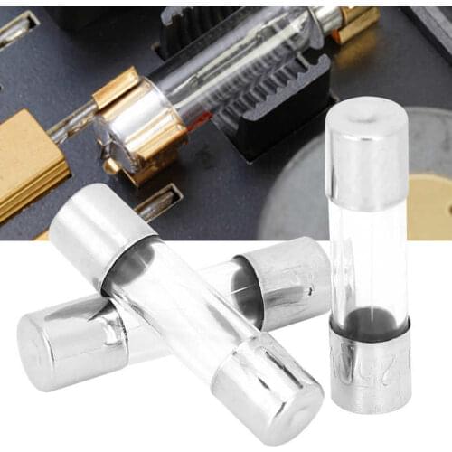 100Pcs Glass Fuse Fast Blow Circuit Safety Protection Accessories 5x20mm AC 250V Fuse