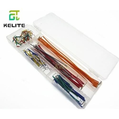 140 pcs U Shape Solderless Breadboard Jumper Cable Wire Kit Shield For raspberry pi 3 Drop Shipping