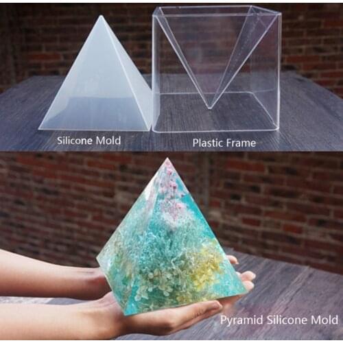 3pcs/2pcs Super Large DIY Pyramid Resin Mold Set Large Silicone 3D Pyramid Molds Jewelry Making Mould Tools Home Decor 15cm/5.9"