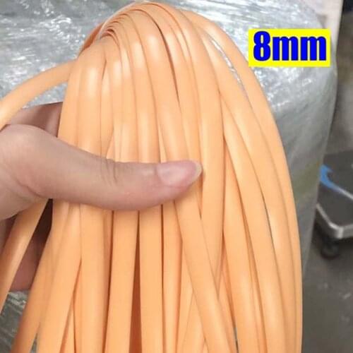 8mm New PE Flat Synthetic Rattan DIY Handmade Weaving Craft Material Home Furniture Chair Sofa Table Hanging Basket Decoration