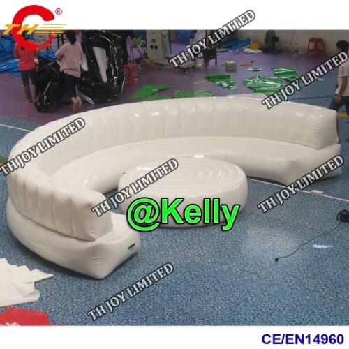 Free door big inflatable sofa furniture for display promote or advertising, sealed inflatable sofa chair come with pump for sale