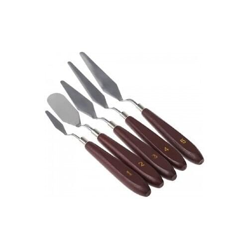 Rich Metal Spatula 5 piece Set Picture Spatula, painter Spatula Paint Spatula