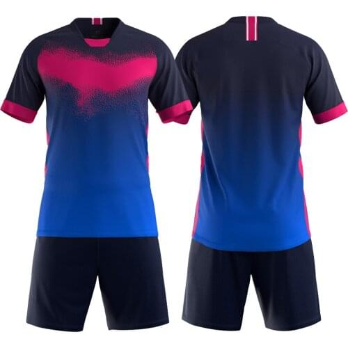 Football uniforms set quick dry breathable soccer jersey design your own logo football jersey