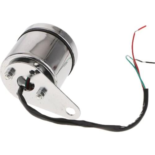 DC12V Waterproof 62mm LED Digital RPM Tachometer Voltmeter Gauge