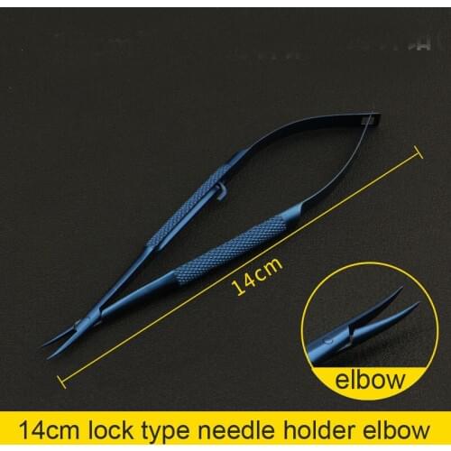 Needle holder latching type surgical clamp Titanium Alloy fine needle instrument needle holder