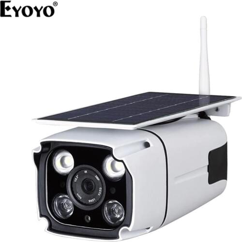 Eyoyo ZIP218 Solar Powered 4mm Outdoor WIFI IP Camera 1280*960 Resolution Security Waterproof Night Version IP Camera