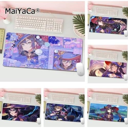 Mona Genshin Impact tapis de souris Computer Laptop Anime Mouse Mat L Large Gamer Keyboard PC Desk Mat Tablet Gaming Mouse Pad