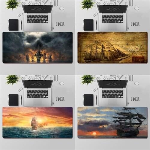 Gaming Mouse Pad Large Mouse Pad PC Gamer Computer Mouse Mat Big Mousepad Keyboard Desk Mat XXL Carpet Skull Ship Mause Pad