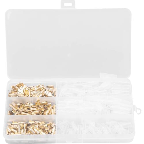 300pcs Crimp Caps Terminal Connector Blocks Tb Closed Line Cap PA66 Splice Insulated Tub Para Terminals Faston Wire Accessories