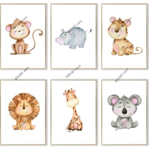 Cartoon Animal Diamond Mosaic Lion Elephant Zebra Fox Owl Diamond Painting Embroidery Full Cross Stitch Kits Mosaic Room Decor