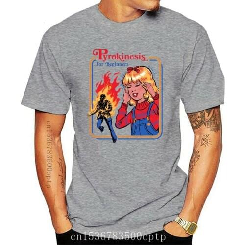 New Pyrokinesis for Beginners T Shirt funny humor retro dark parody typography lettering activities for children illustration