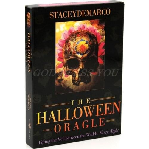 The Halloween Oracle Lifting the Veil between the Worlds Every Night 36 Tarot Cards Deck Family Party Board Game Drop Shipping