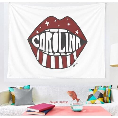 Funky Lips tapestry Mandala Moon Skeleton Gossi Tapestry Wall Hanging Hippie Tapestries Wall Cloth Carpet Bed Cover Home Decor