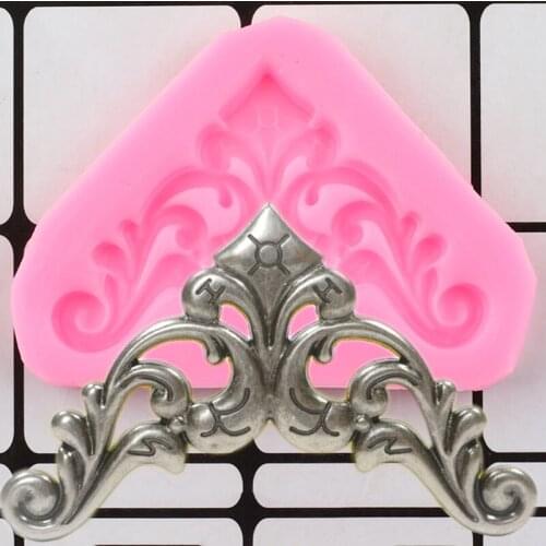 Scroll Relief Border Silicone Mold DIY Cupcake Topper Fondant Cake Decorating Tools Candy Resin Clay Chocolate Gumpaste Moulds