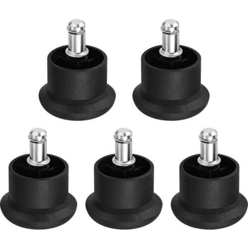 5pcs Chair Caster Wheels Heavy Duty & Safe Chair Wheels Stopper Fixed Stationary Castors Office Chair Foot Glides