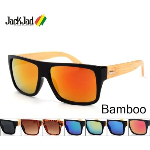 JackJad New Fashion 2020 Bamboo Wood Sunglasses Men Women Wooden Brand Designer Sun Glasses Oculos De Sol Masculino WPB1033