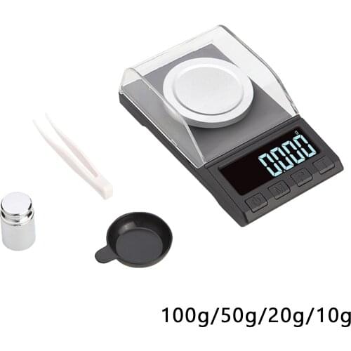 Smart Weight Milligram Jewelry Scale with USB Cable 0.001g Portable for Gold